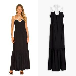 Jonathan SIMKHAI Kellyann Maxi Dress black